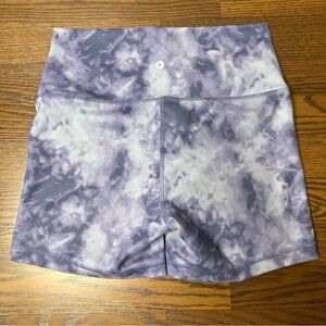 90 Degree Purple Tye Dye 4” Yoga Shorts size Large
